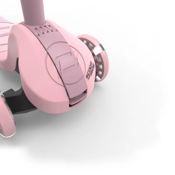 Highway Kick 3S Steerable Foldable Scooter with LED Wheels (Rose) - Image 13