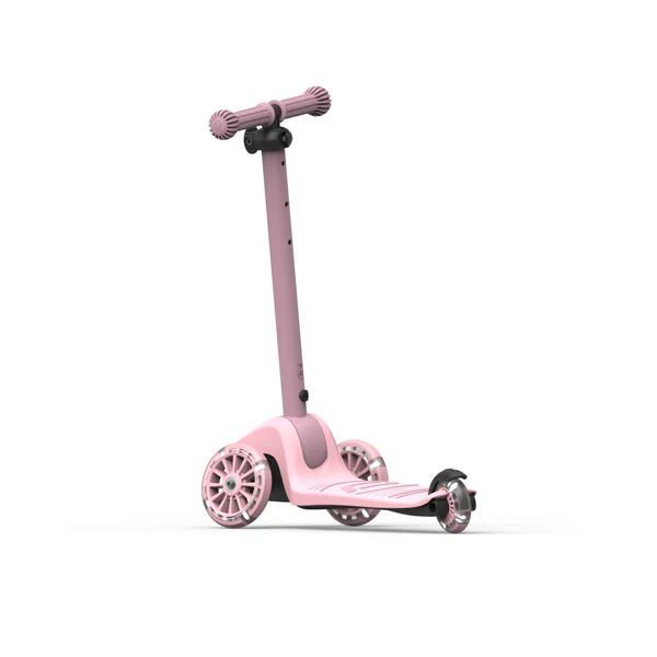 Highway Kick 3S Steerable Foldable Scooter with LED Wheels (Rose) - Image 9