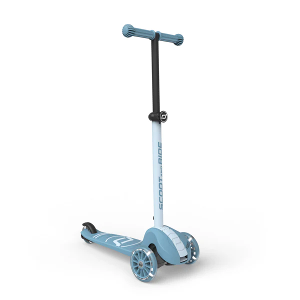 Highway Kick 3S Steering Foldable Scooter with LED Wheels (Steel) - Image 12