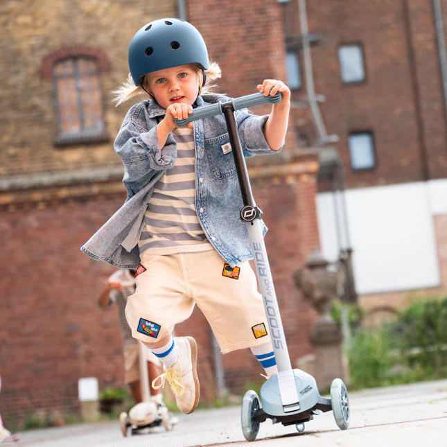 Highway Kick 3S Steering Foldable Scooter with LED Wheels (Steel) - Image 2