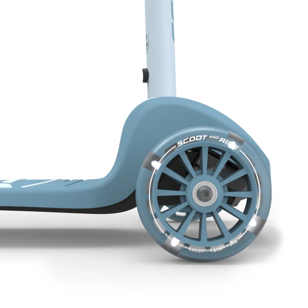 Highway Kick 3S Steering Foldable Scooter with LED Wheels (Steel) - Image 5