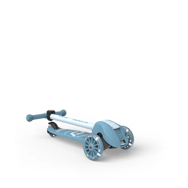 Highway Kick 3S Steering Foldable Scooter with LED Wheels (Steel) - Image 8