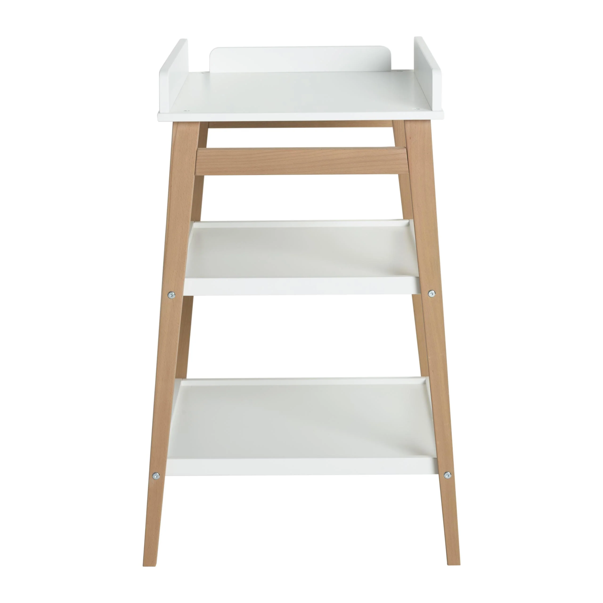 Hip Wooden Changing Table (White/Natural) - Image 3