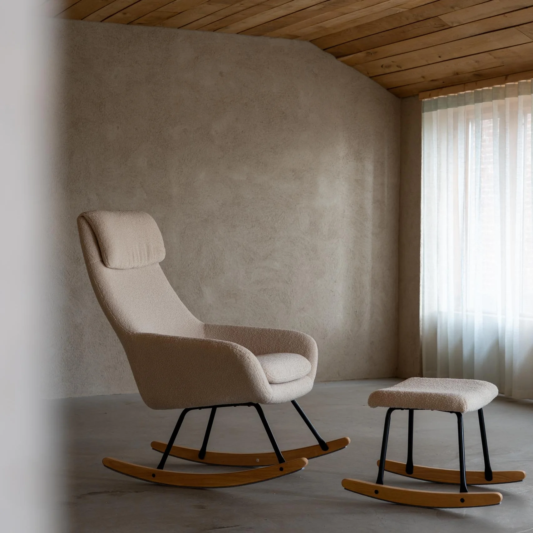 Hocker Rocking Footstall (Sheep Cream) - Image 2