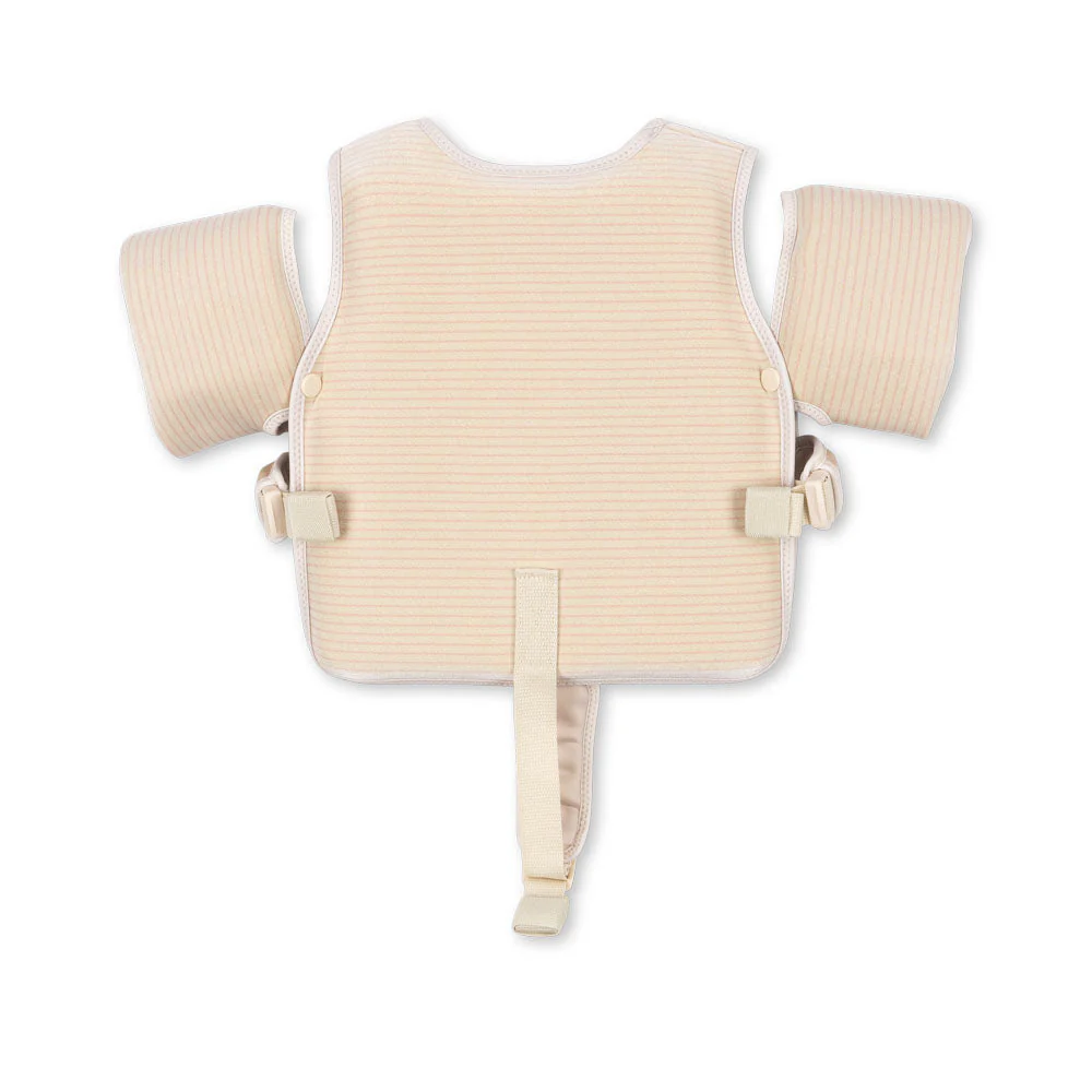 Hollis Cherry Print Swim Float Vest with Removable Water Wings (Rose Stripe) - Image 3