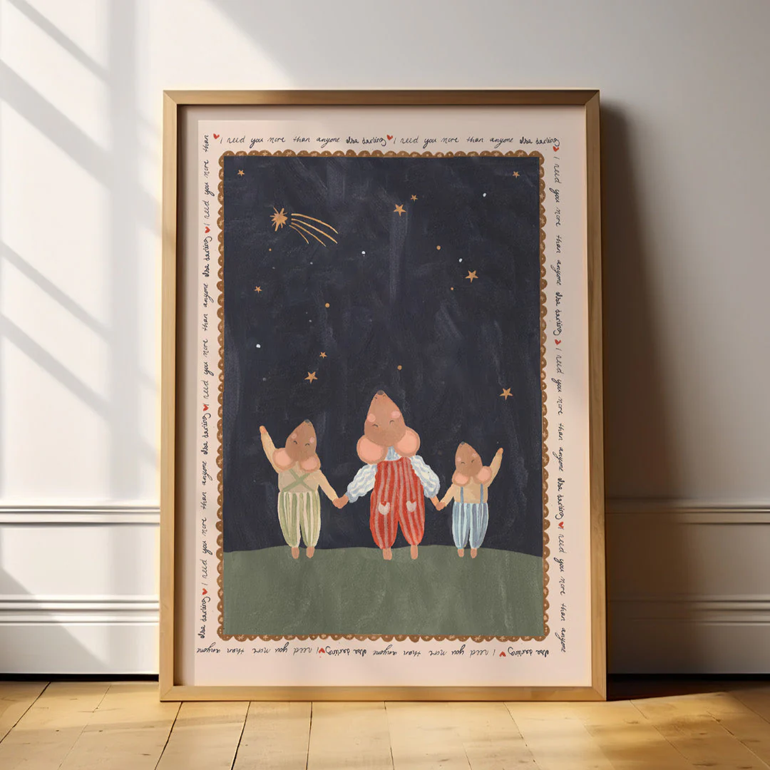 I Need You Three Mice-Art Print