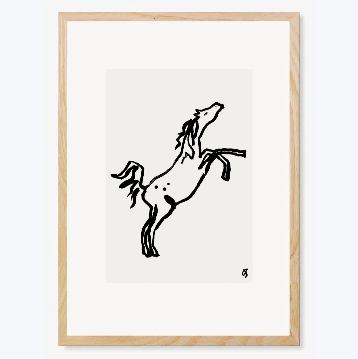 In the Meadow Horse Art Print - Image 2