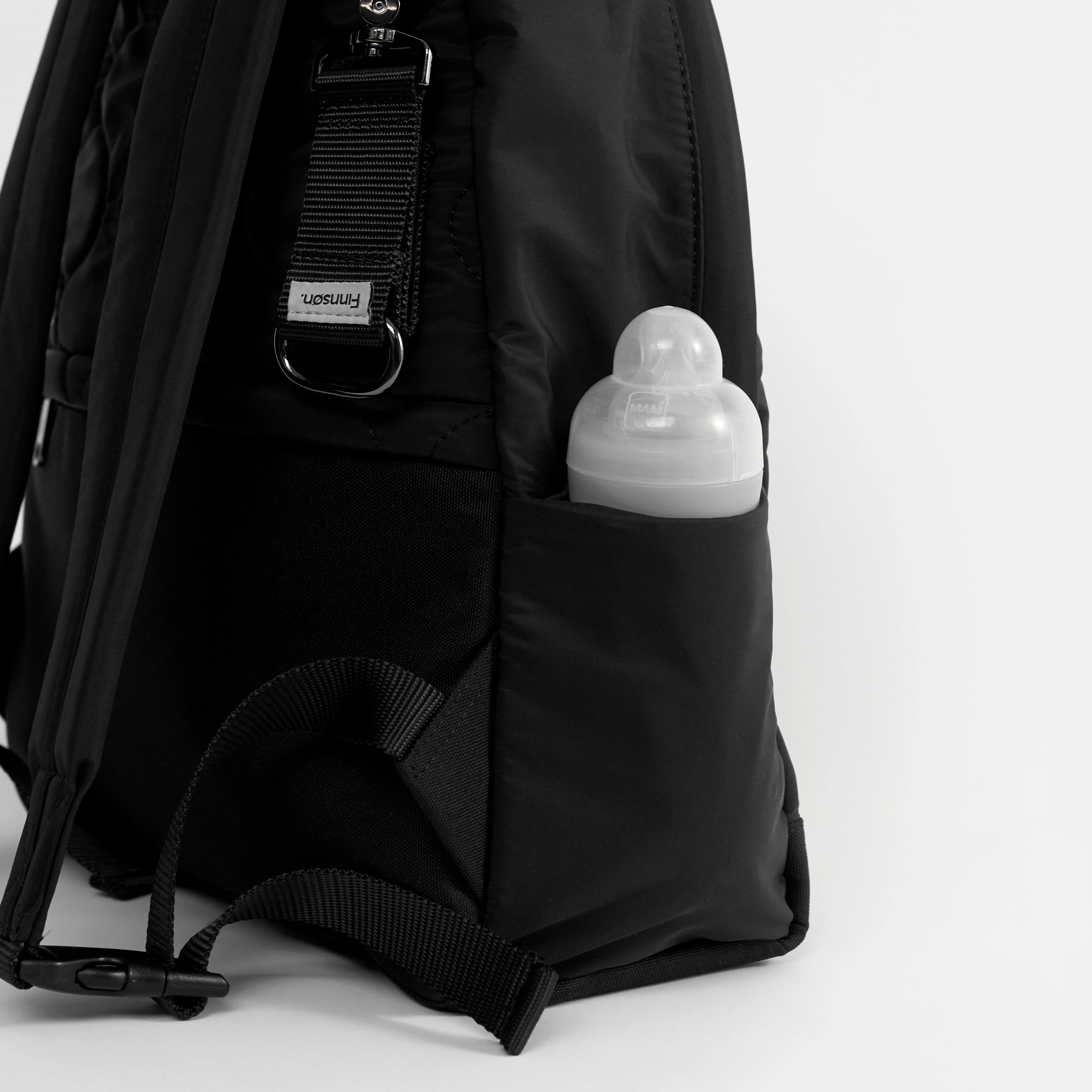 Inge Baby Change Backpack with Change Mat (Black) - Image 14