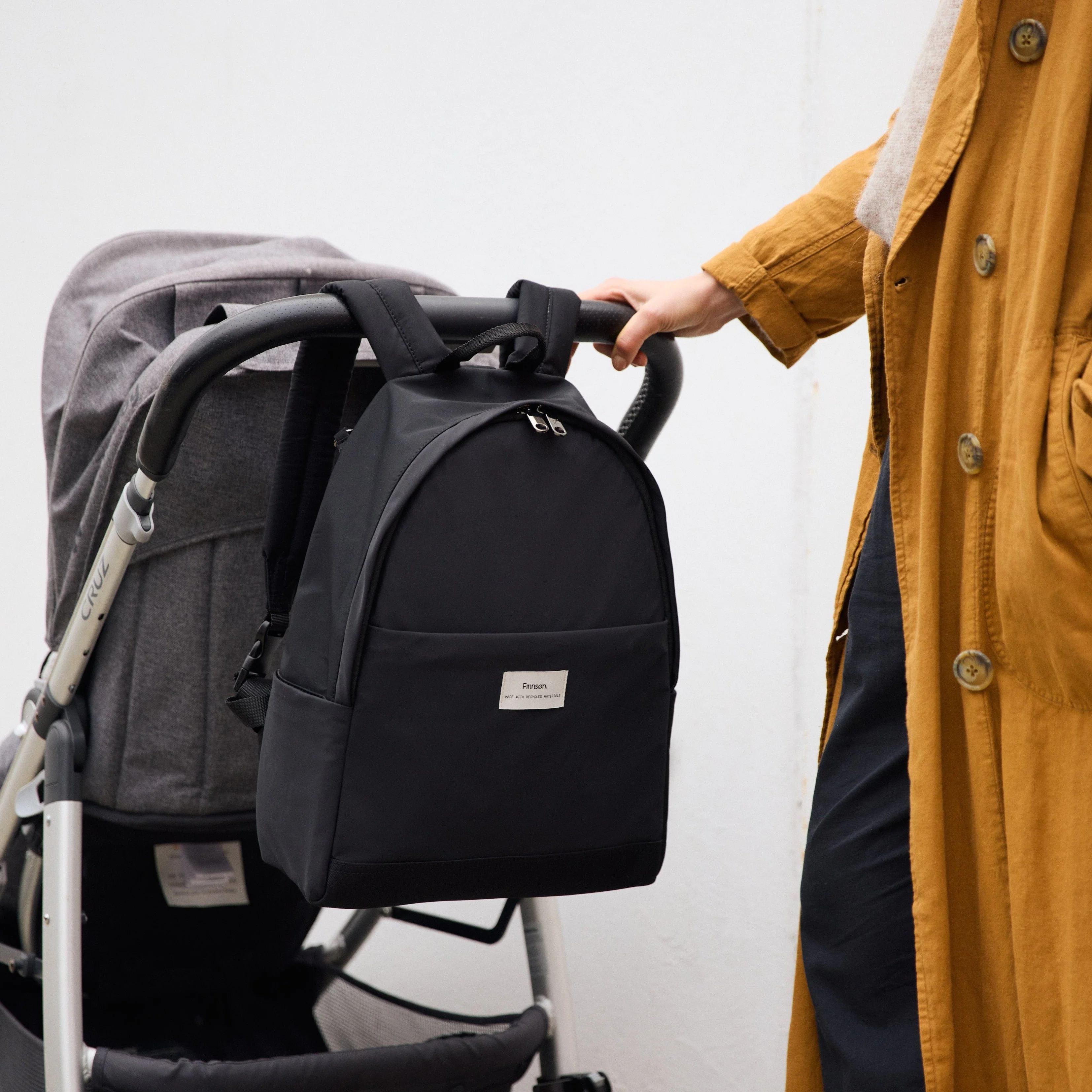Inge Baby Change Backpack with Change Mat (Black) - Image 4