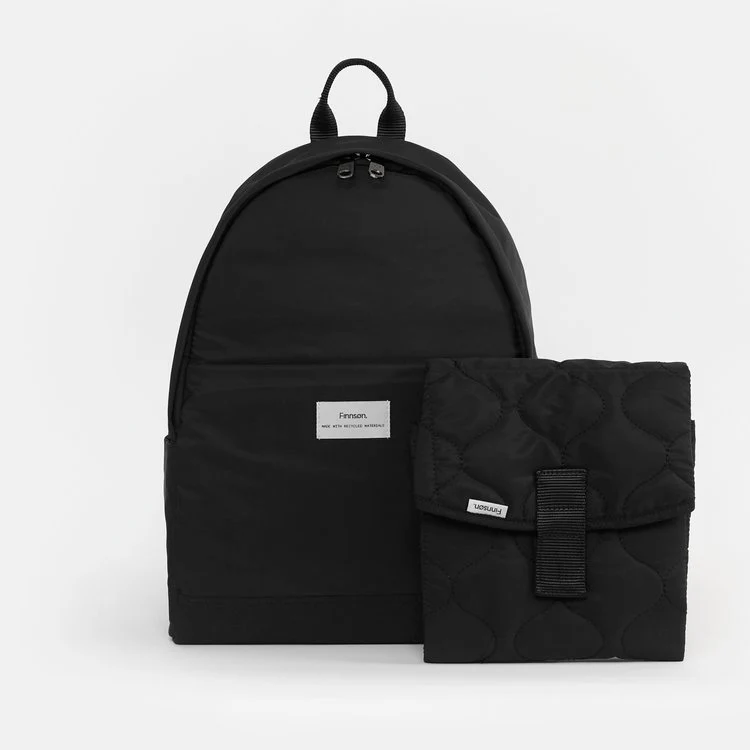 Inge Baby Change Backpack with Change Mat (Black) - Image 6
