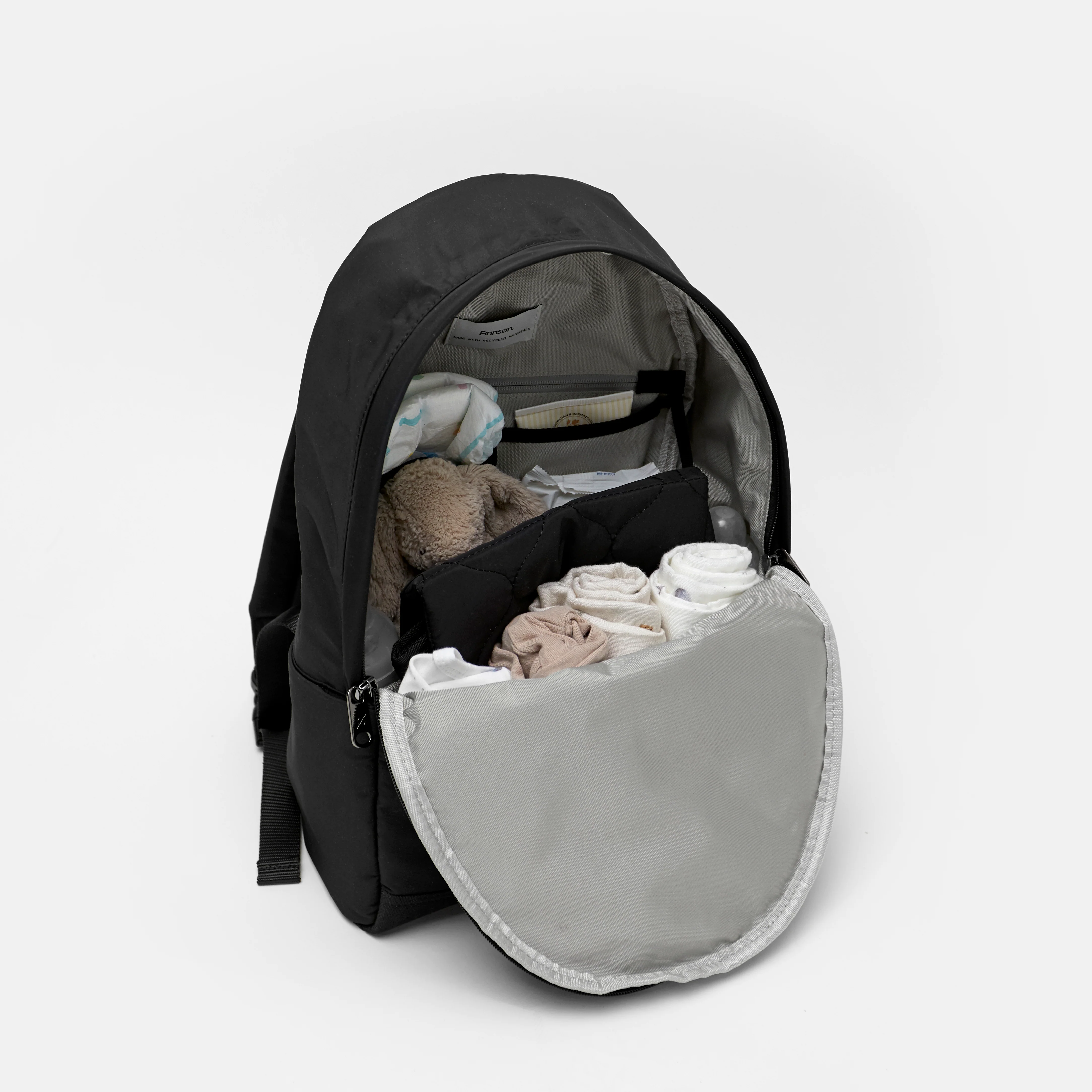Inge Baby Change Backpack with Change Mat (Black) - Image 8
