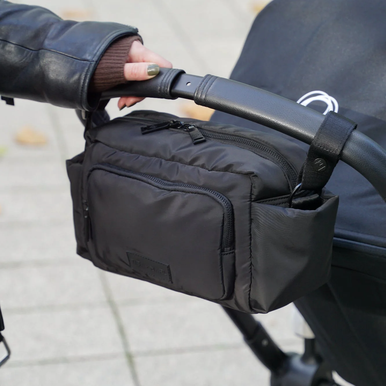 Inka Buggy Changing Bag Organiser (Black Woven)