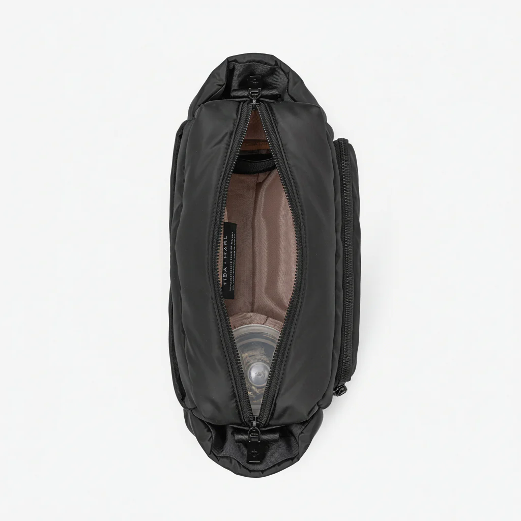 Inka Buggy Changing Bag Organiser (Black Woven) - Image 6