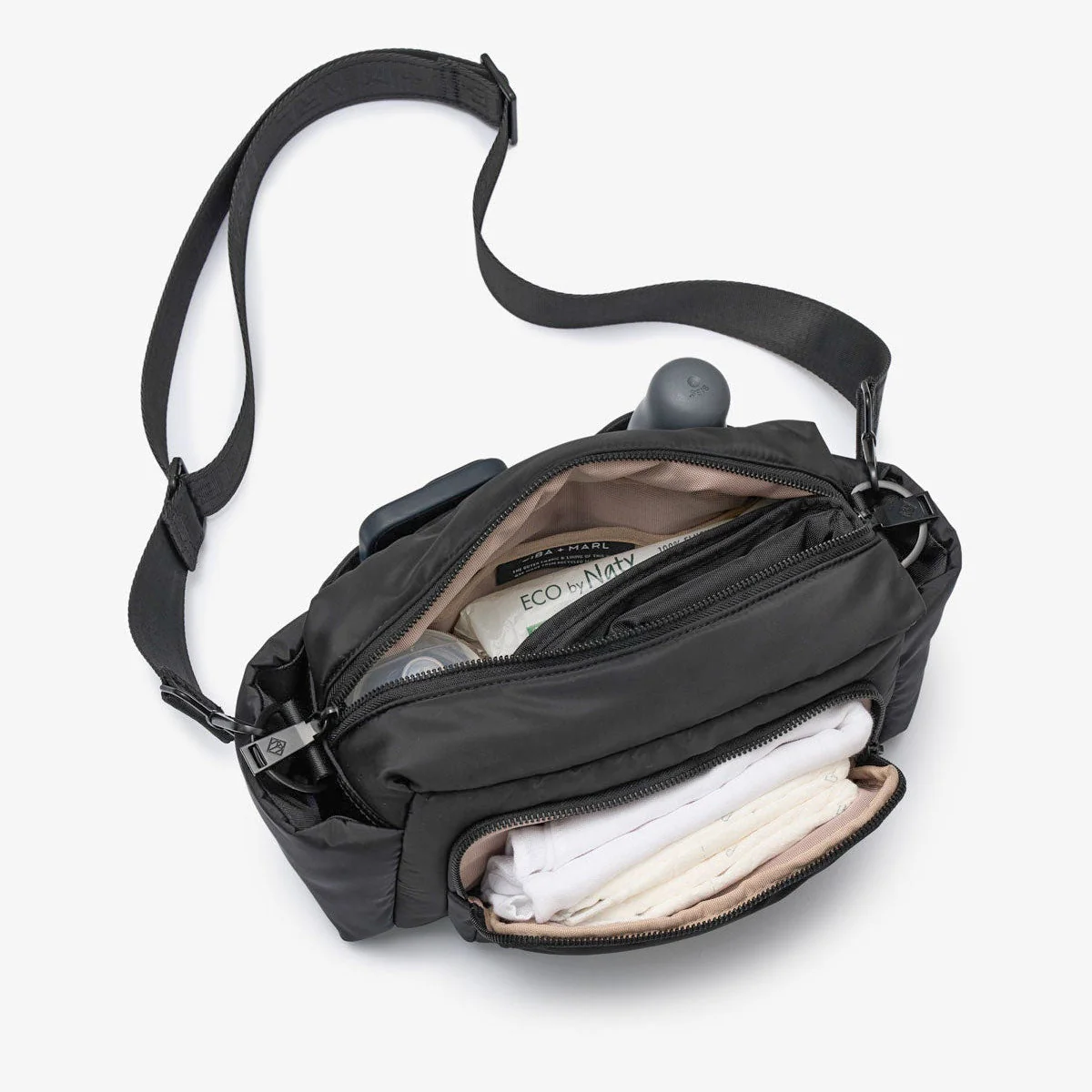 Inka Buggy Changing Bag Organiser (Black Woven) - Image 7