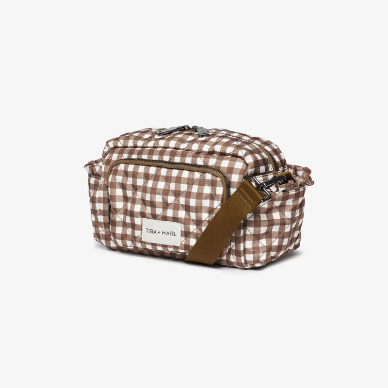 Inka Buggy Changing Bag Organiser (Brown Gingham) - Image 4