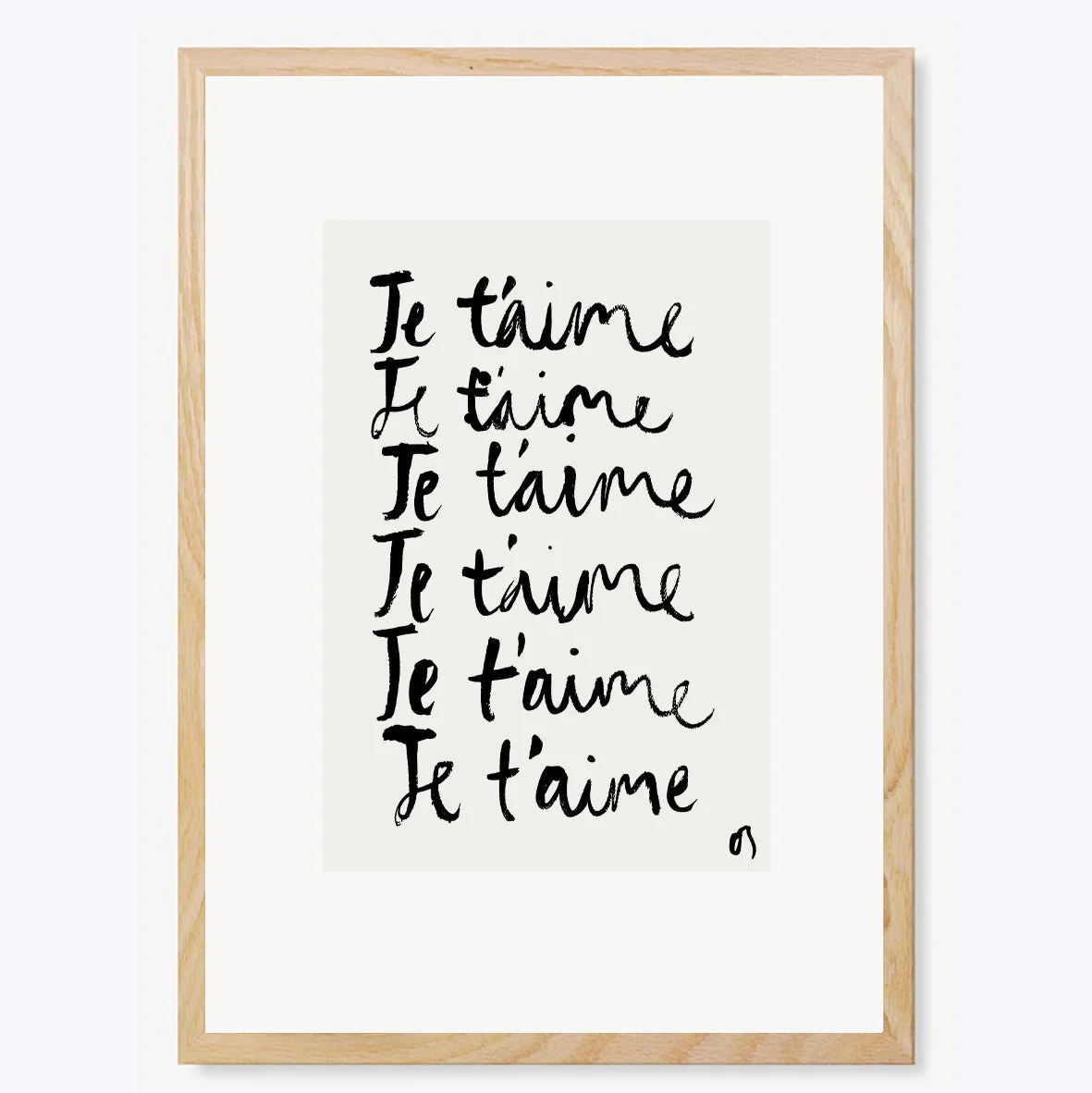 Je T'aime Art Print