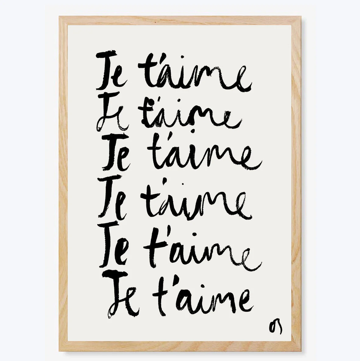 Je T'aime Art Print - Image 2