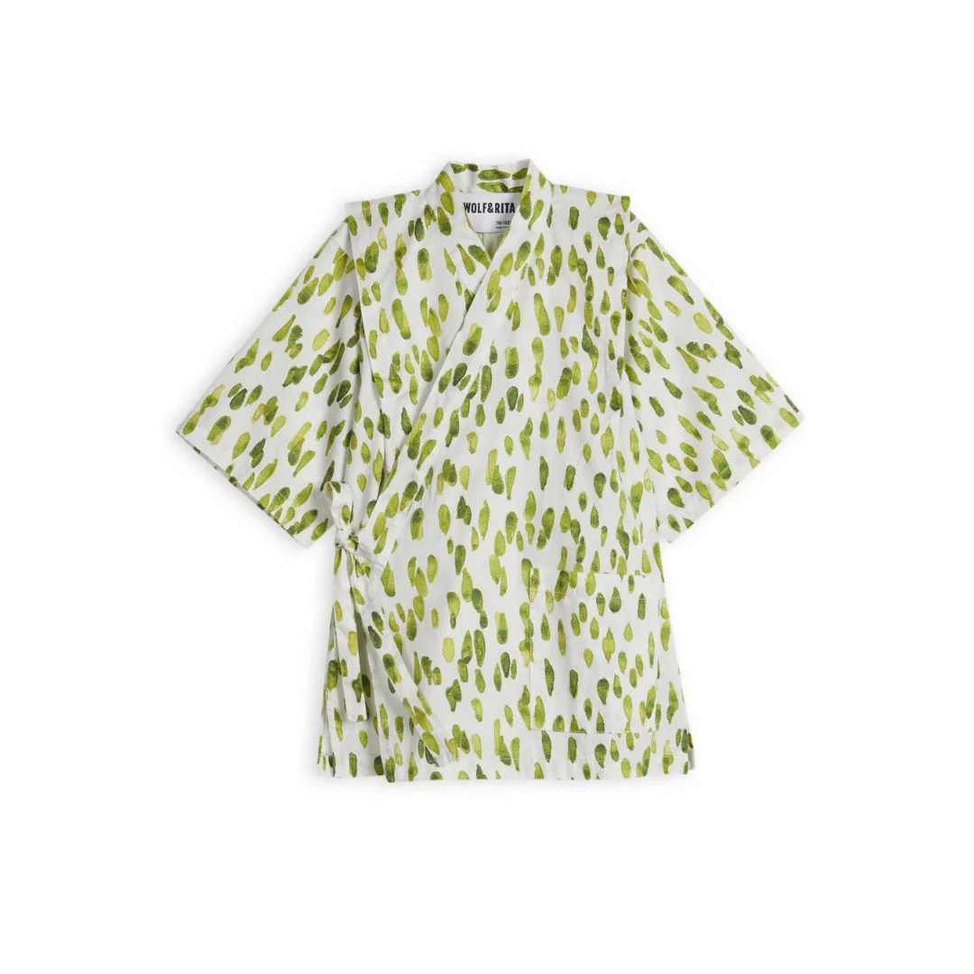 Jinbei Printed Kimono Shirt and Shorts Set (Drops) - Image 3