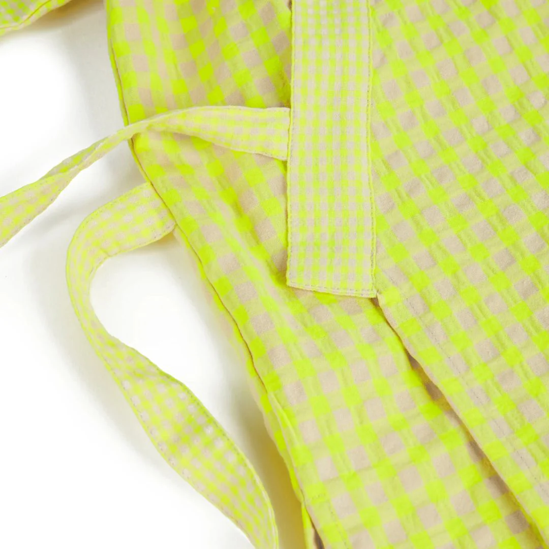 Jinbei Printed Kimono Shirt and Shorts Set (Fluor) - Image 6