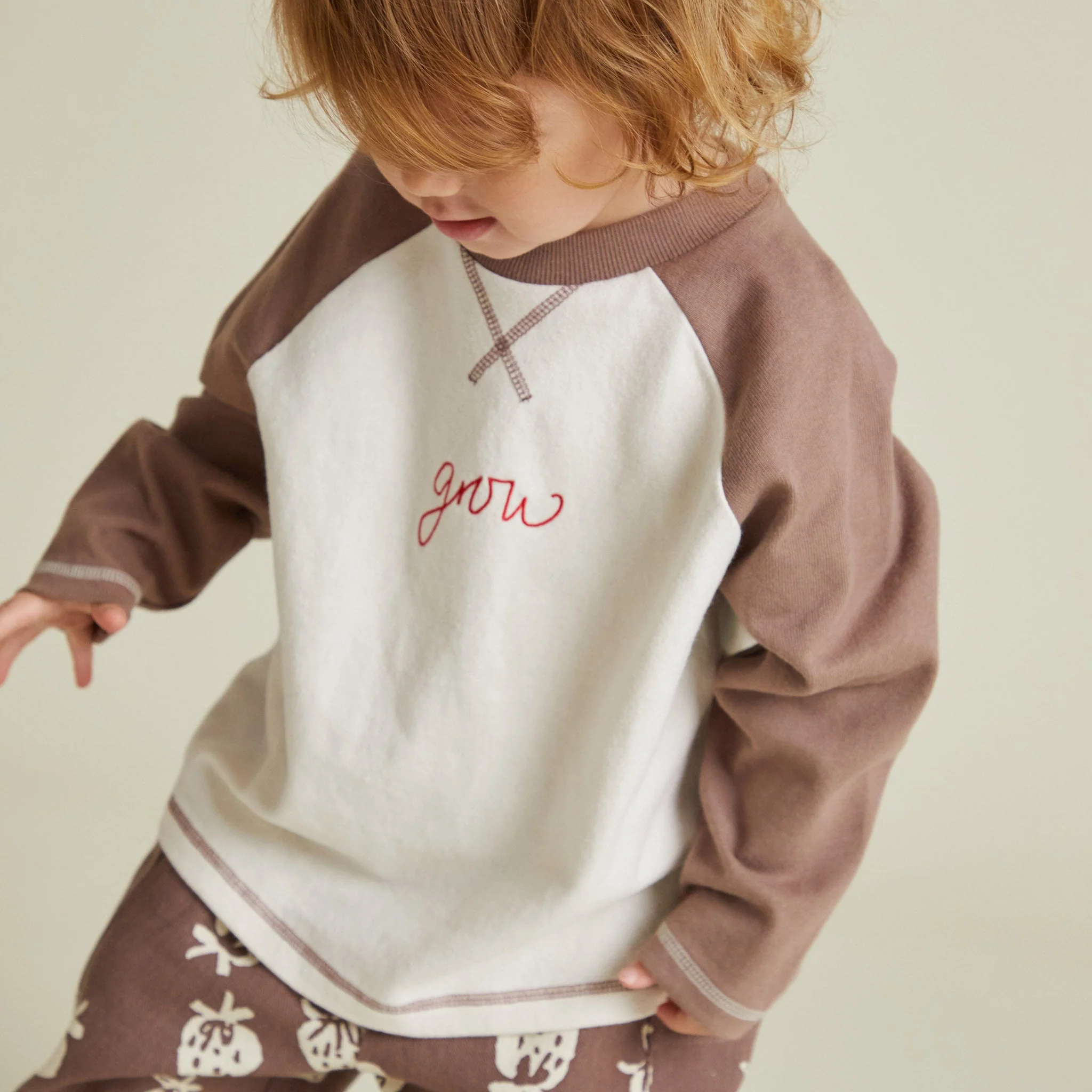 Jude Raglan Grow Cotton Long Sleeve Tee - Image 2