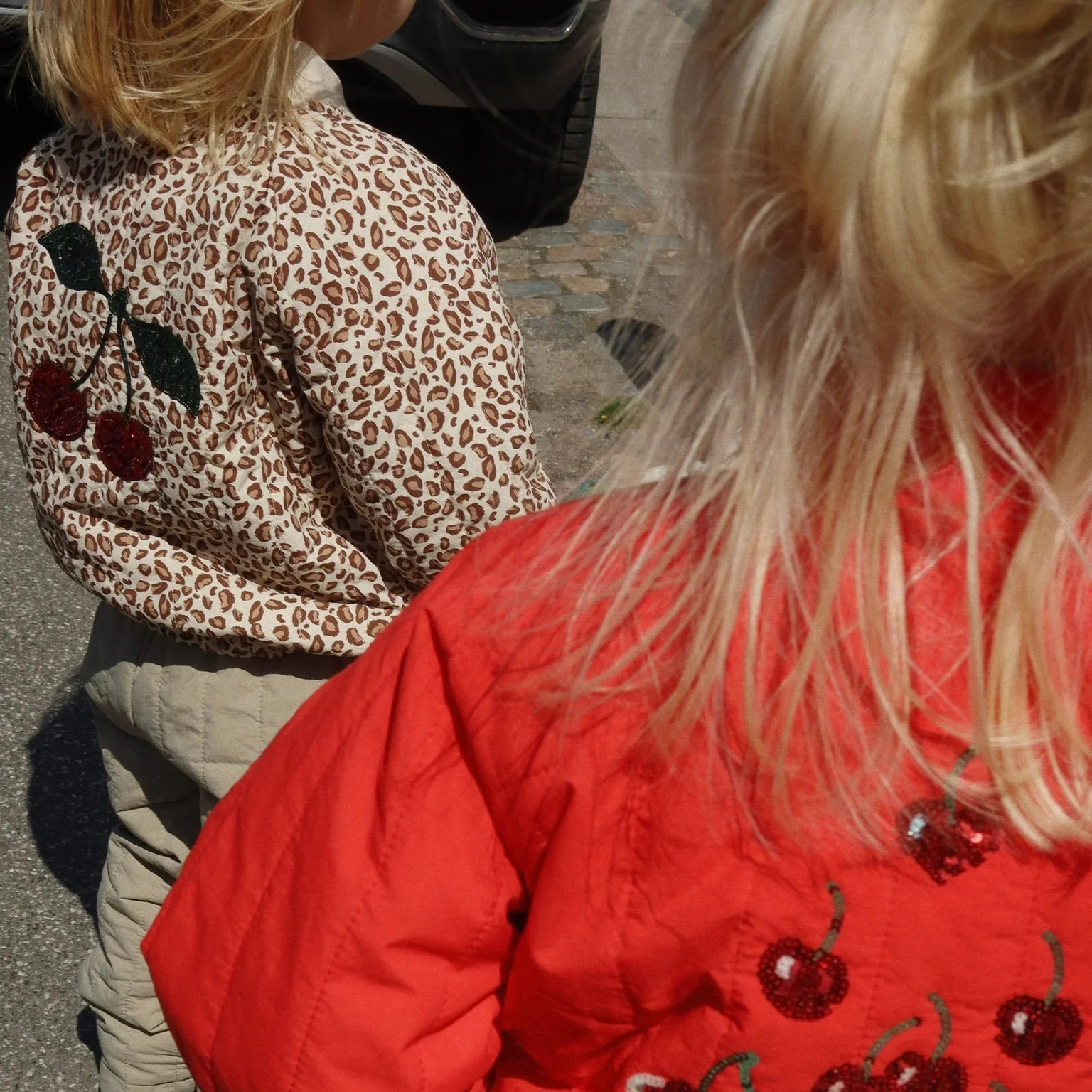 Juno Cherry Sequin Quilted Bomber Jacket (Leo) - Image 3