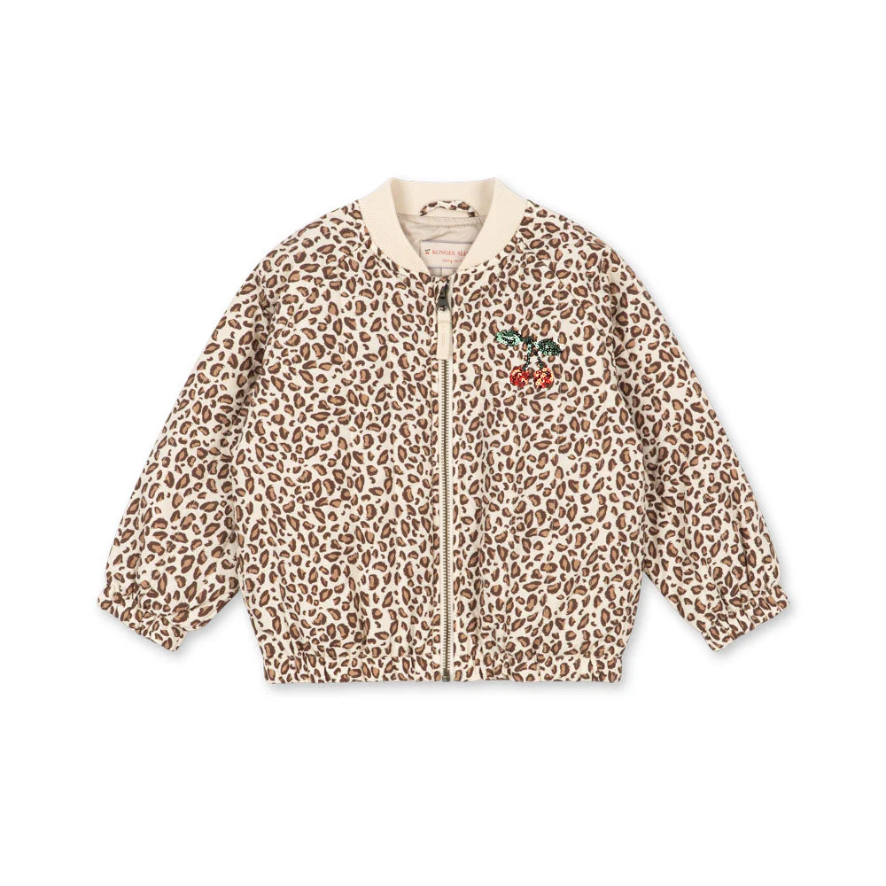 Juno Cherry Sequin Quilted Bomber Jacket (Leo) - Image 5