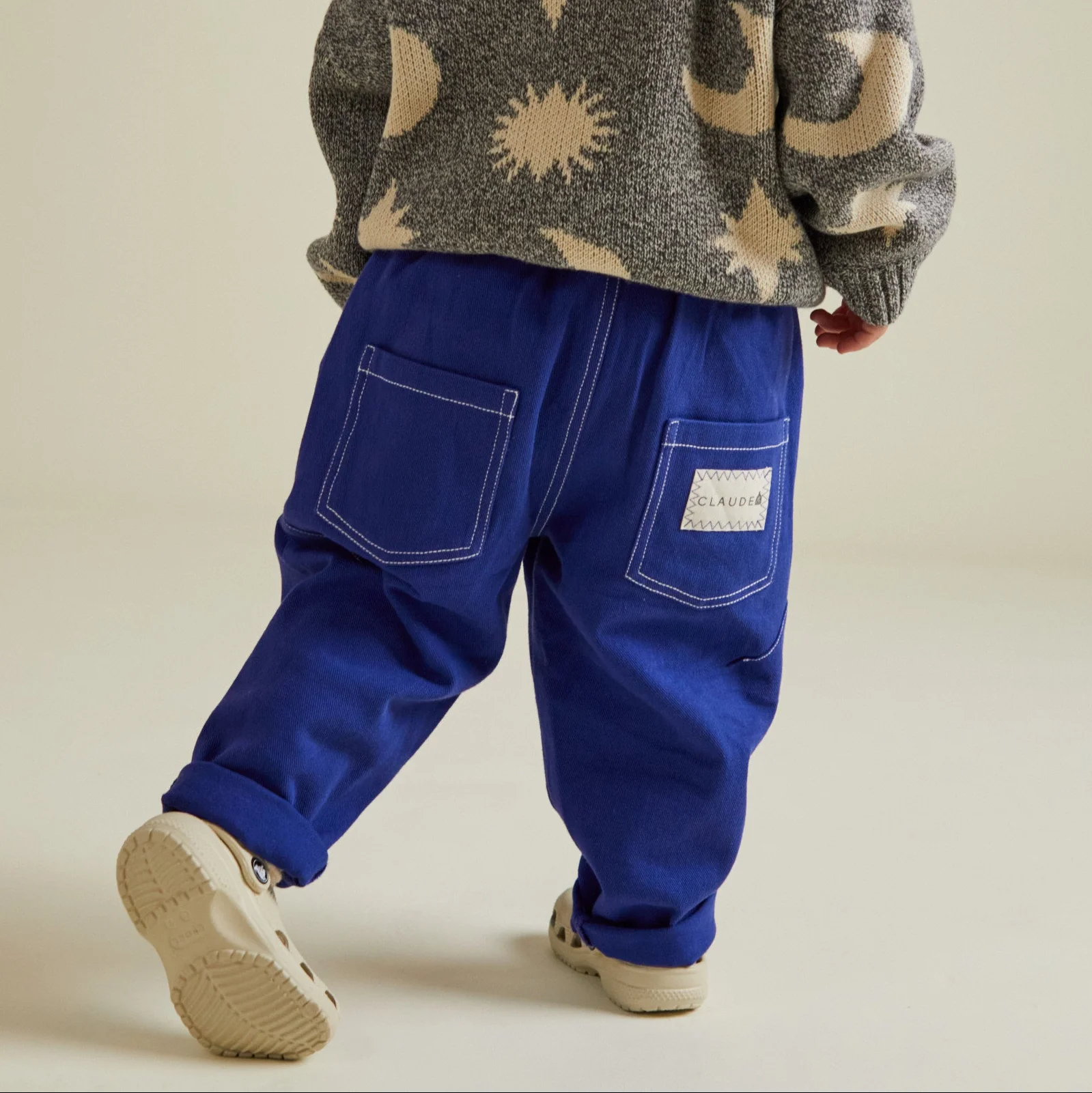 Kai Cobalt Balloon Cotton Twill Trouser - Image 7