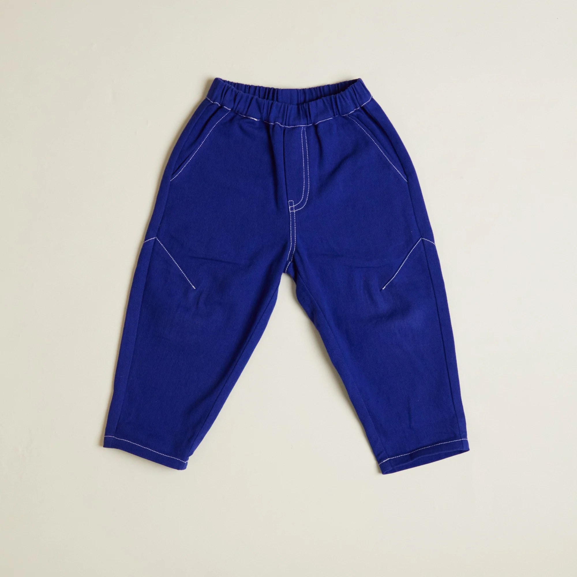 Kai Cobalt Balloon Cotton Twill Trouser - Image 8