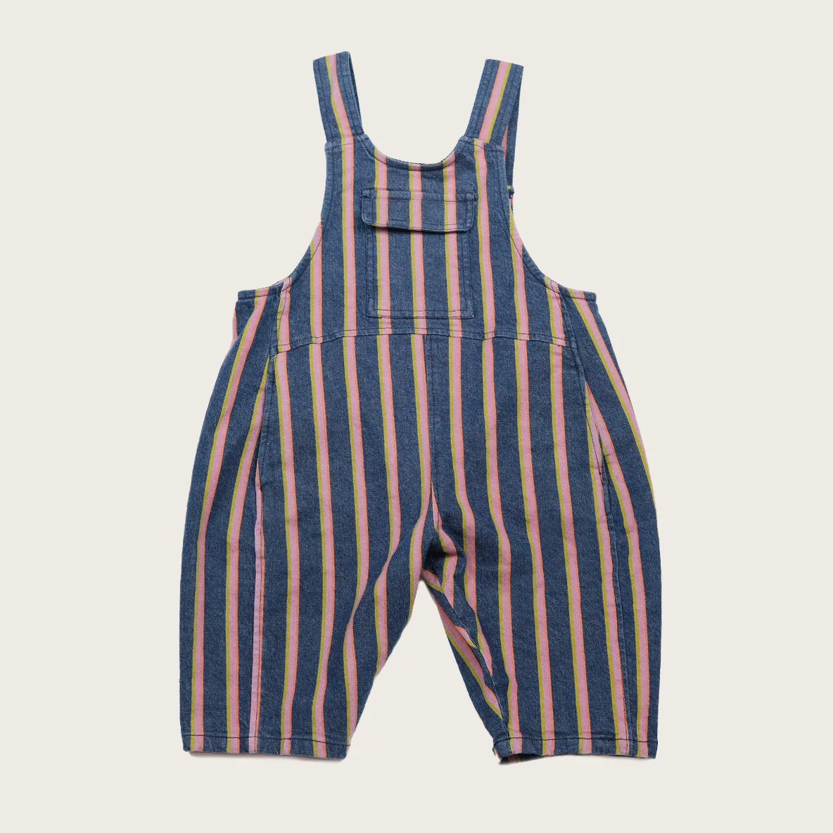 Kai Oversized Denim Stripe Dungarees - Image 7