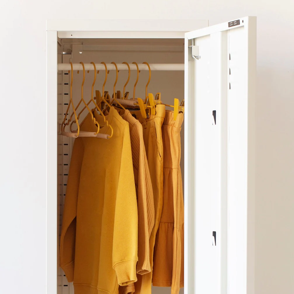 Kids Coated Wire Clip Hangers Set of 5 (Mustard) - Image 5