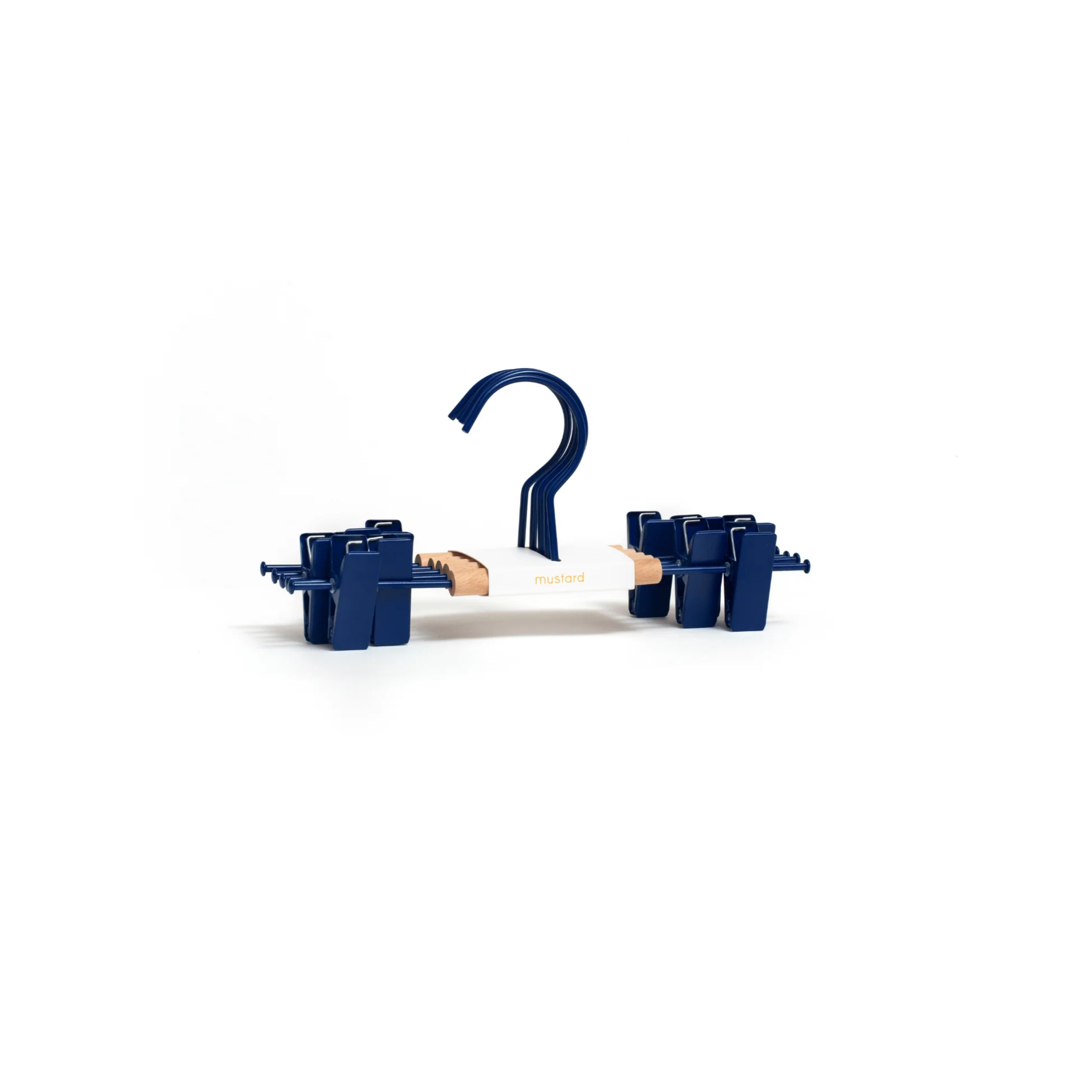 Kids Coated Wire Clip Hangers Set of 5 (Navy) - Image 3