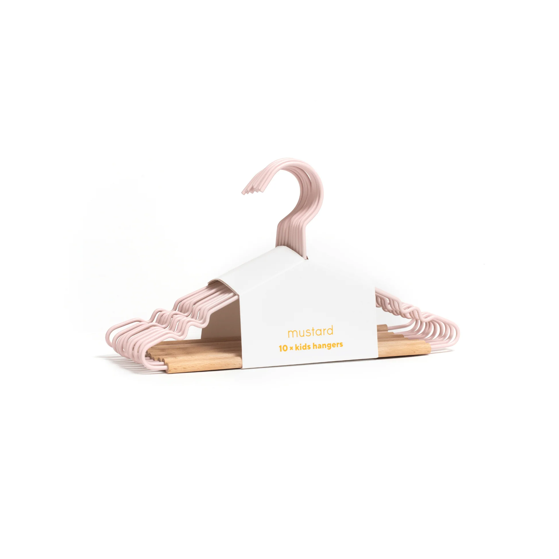 Kids Coated Wire Top Hangers Set of 10 (Blush) - Image 4
