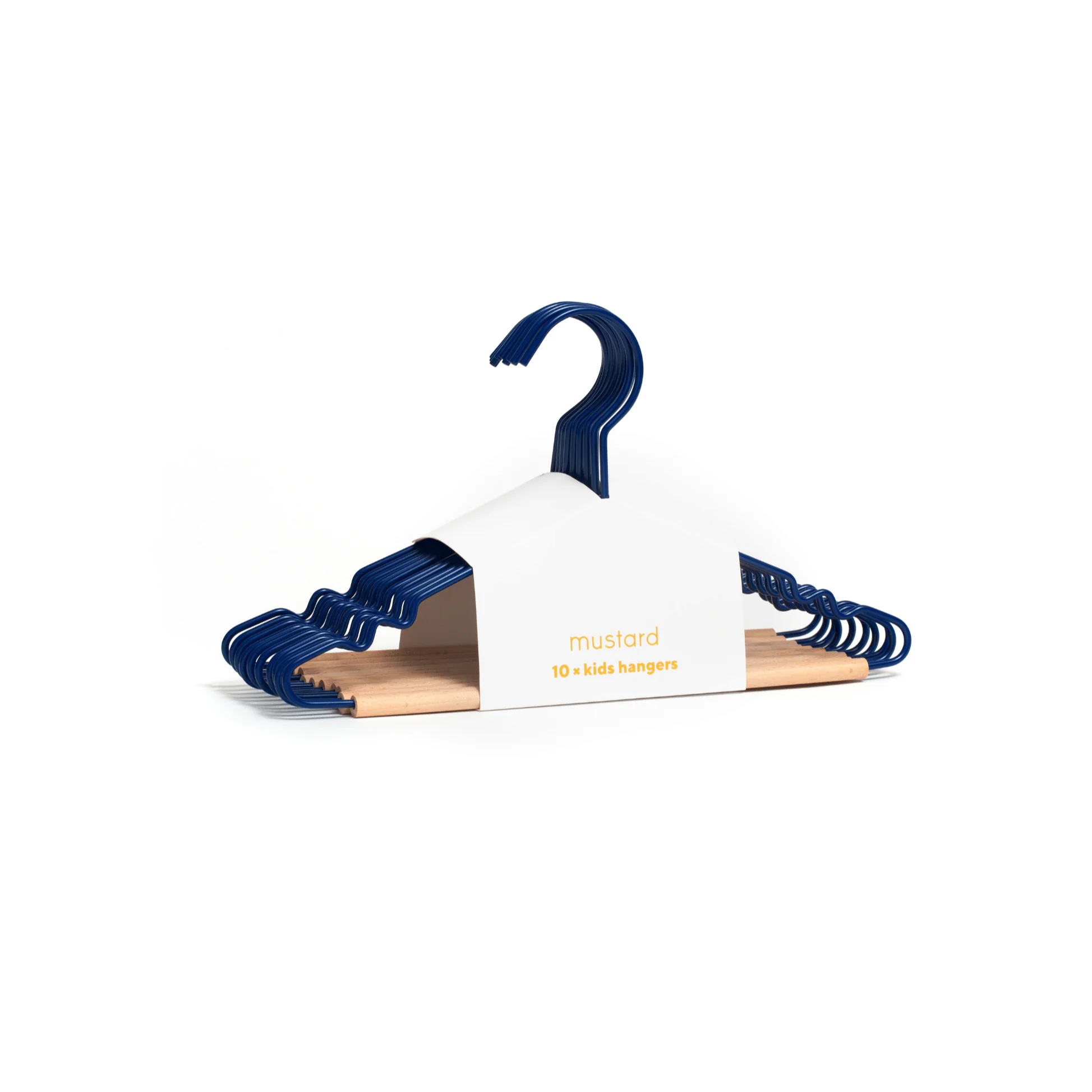 Kids Coated Wire Top Hangers Set of 10 (Navy) - Image 2