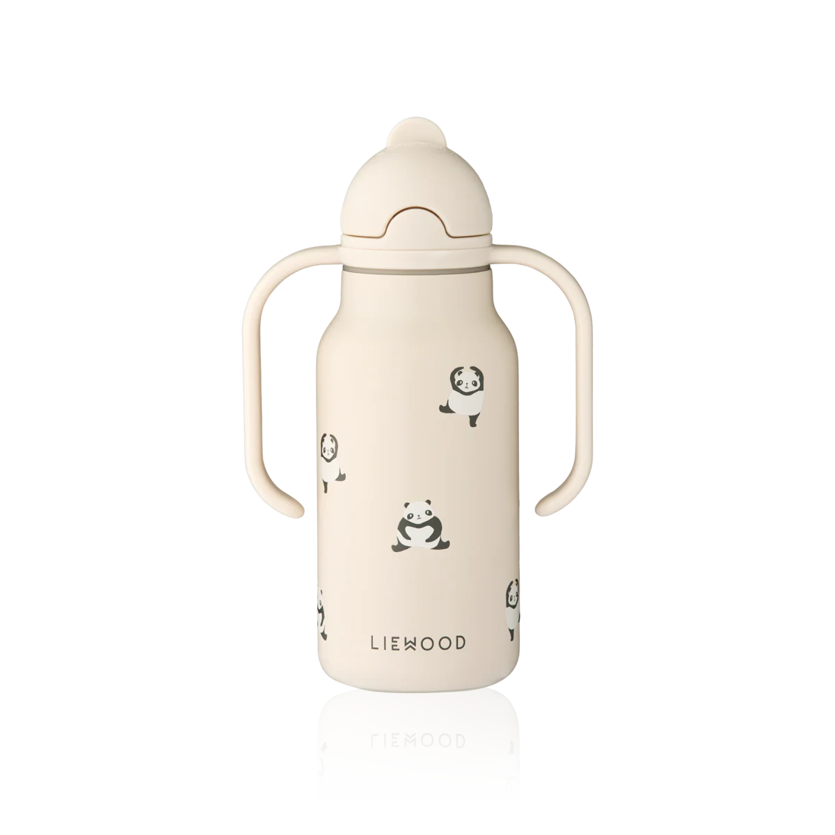 Kimmie Panda Print Drinks Bottle With Handles (250ml) (Sandy) - Image 2