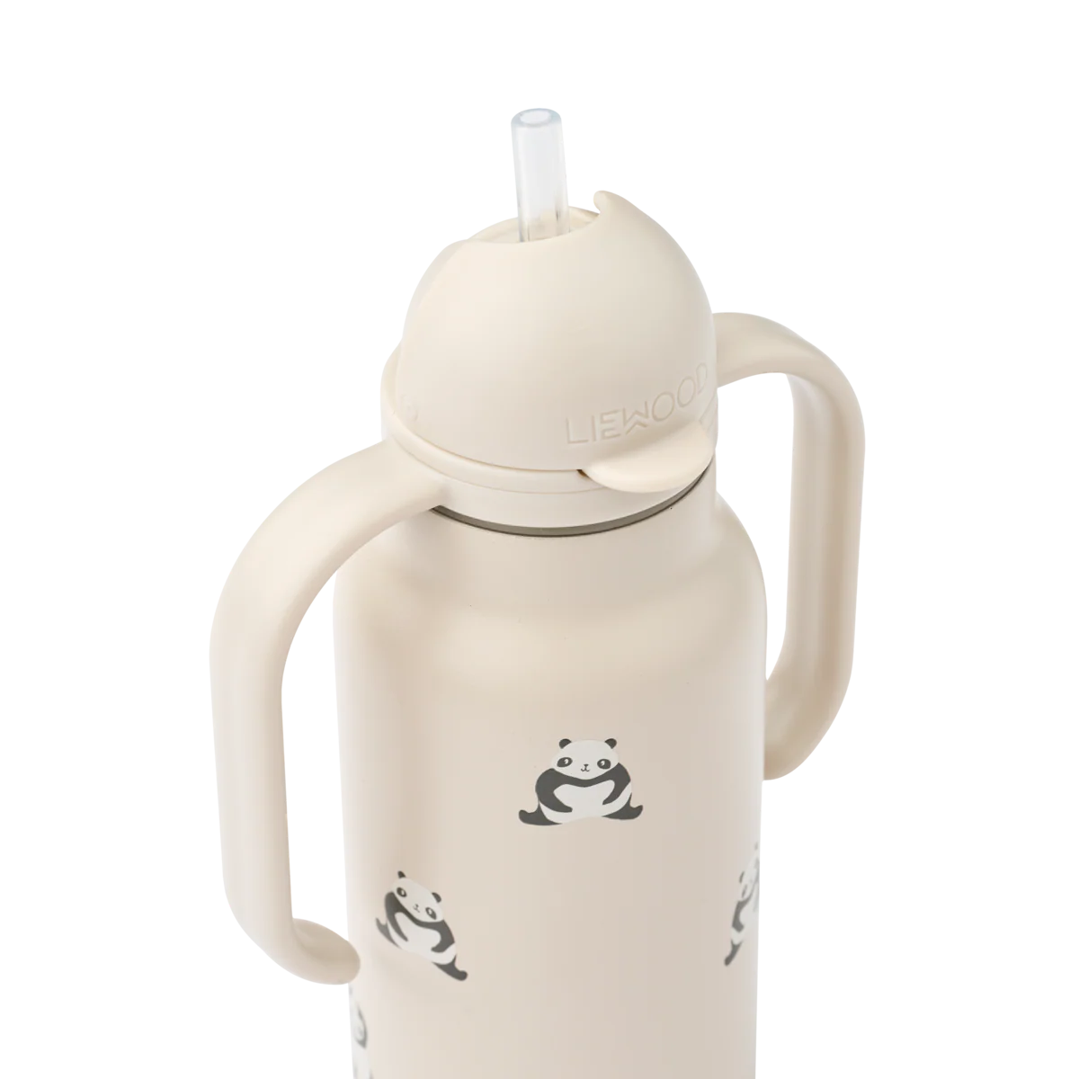 Kimmie Panda Print Drinks Bottle With Handles (250ml) (Sandy) - Image 3