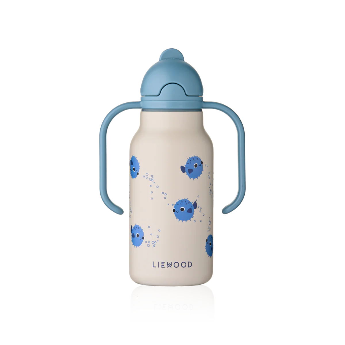 Kimmie Pufferfish Print Drinks Bottle With Handles (250ml) (Sandy) - Image 2