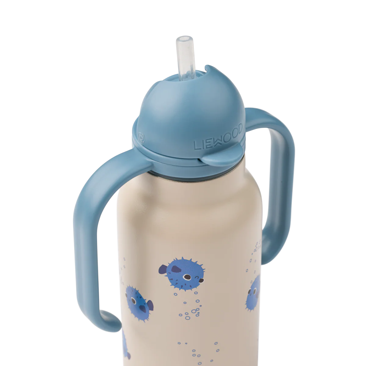 Kimmie Pufferfish Print Drinks Bottle With Handles (250ml) (Sandy) - Image 3