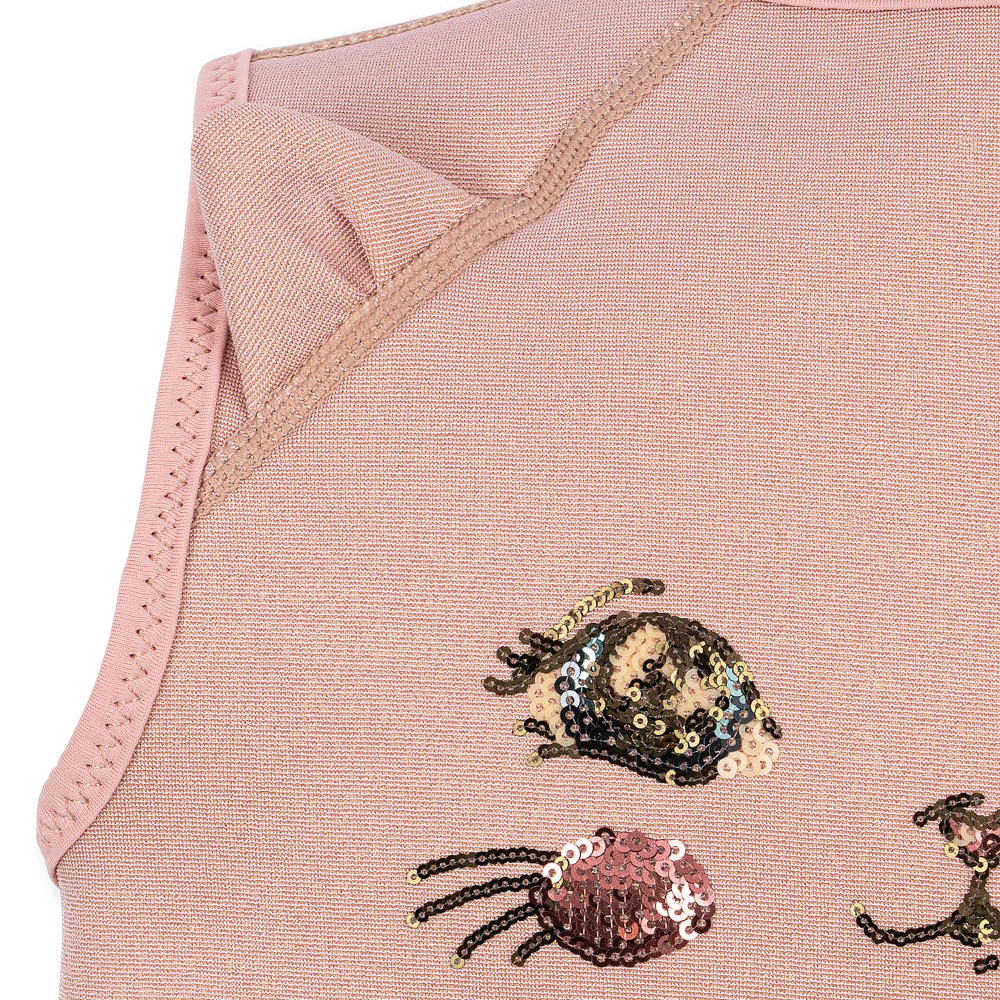 Kitty Neoprene Swim Float Vest (Powder Pink) - Image 4