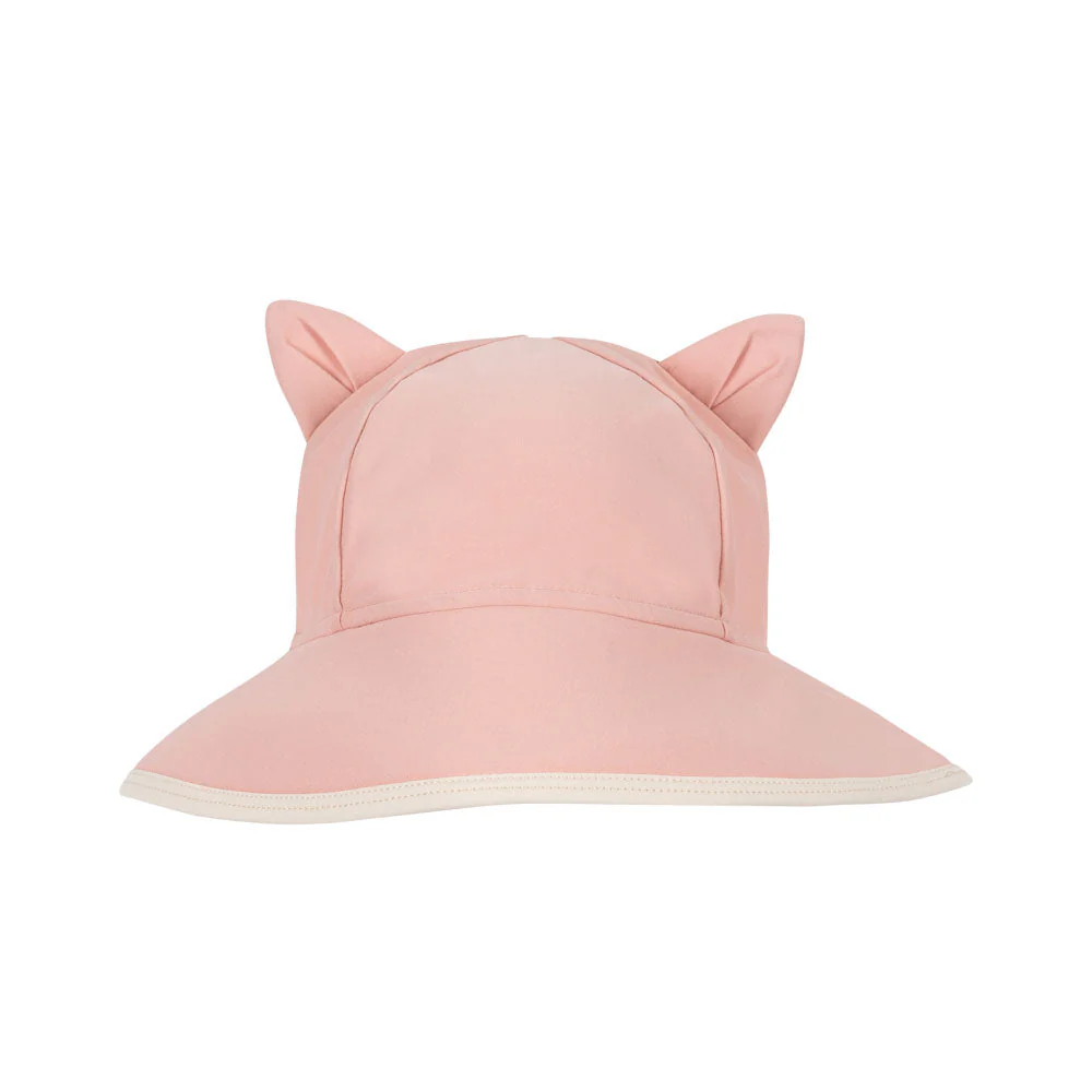 Kitty Swim Hat with Bow (Powder Pink) - Image 4
