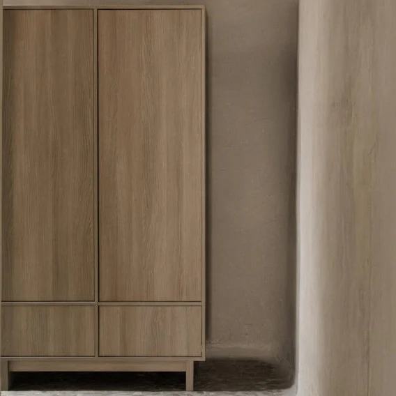 Kyo Wooden Wardrobe (Honey Ash)