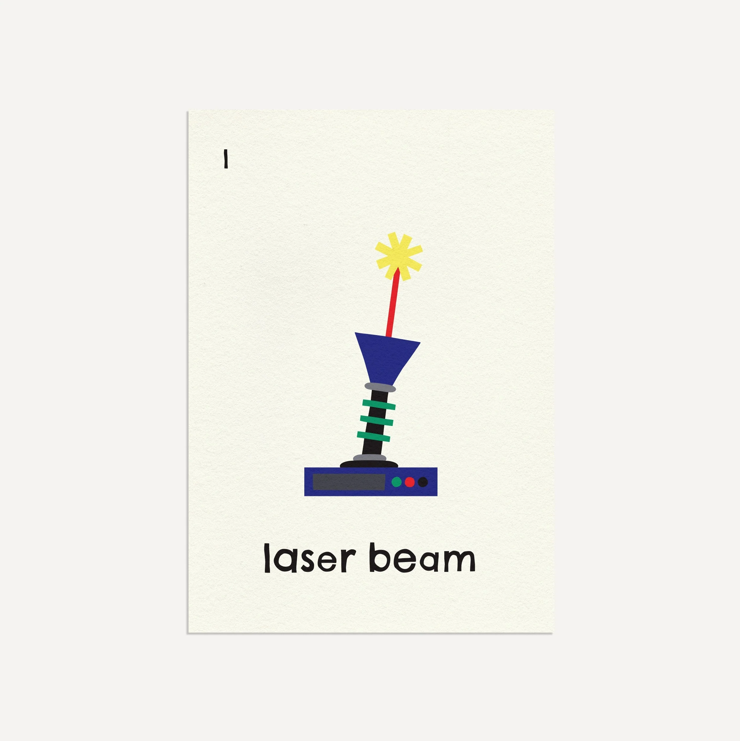 L for Laserbeam- Alphabet Art Print - Image 3