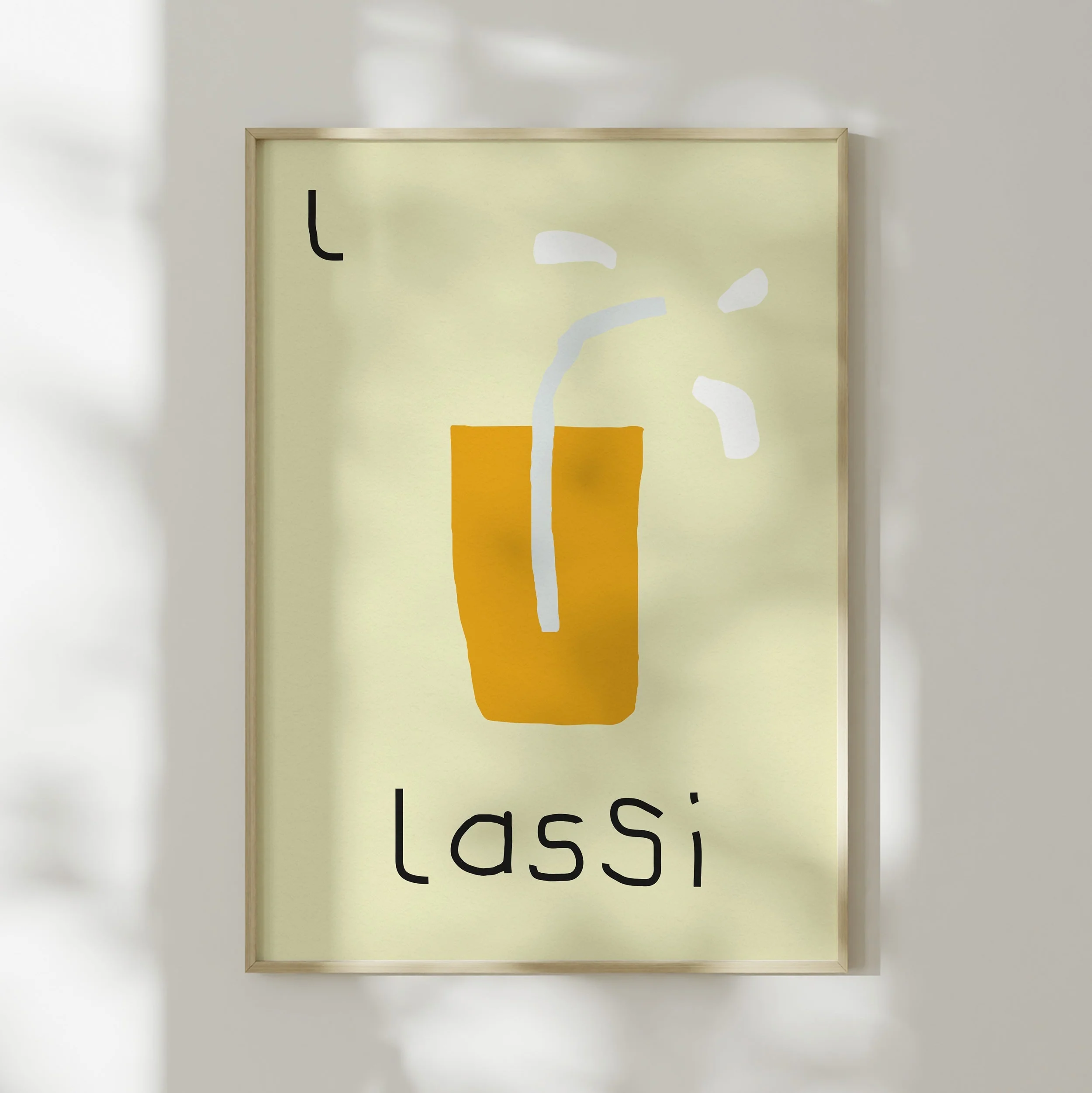 L for Lassi- Alphabet Art Print - Image 5