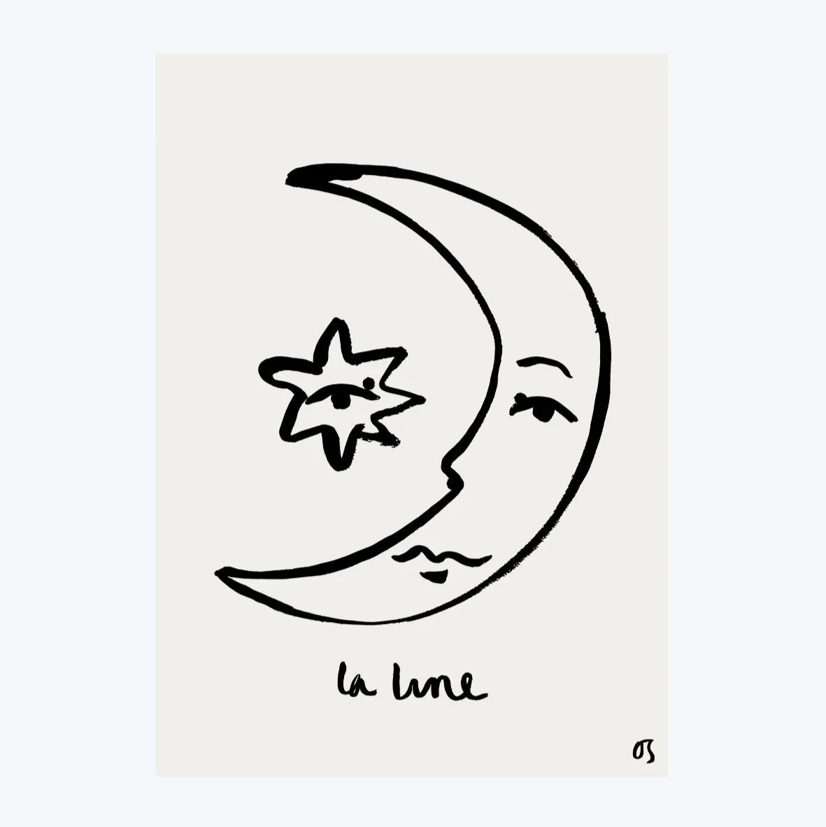 La Lune Art Print - Image 3