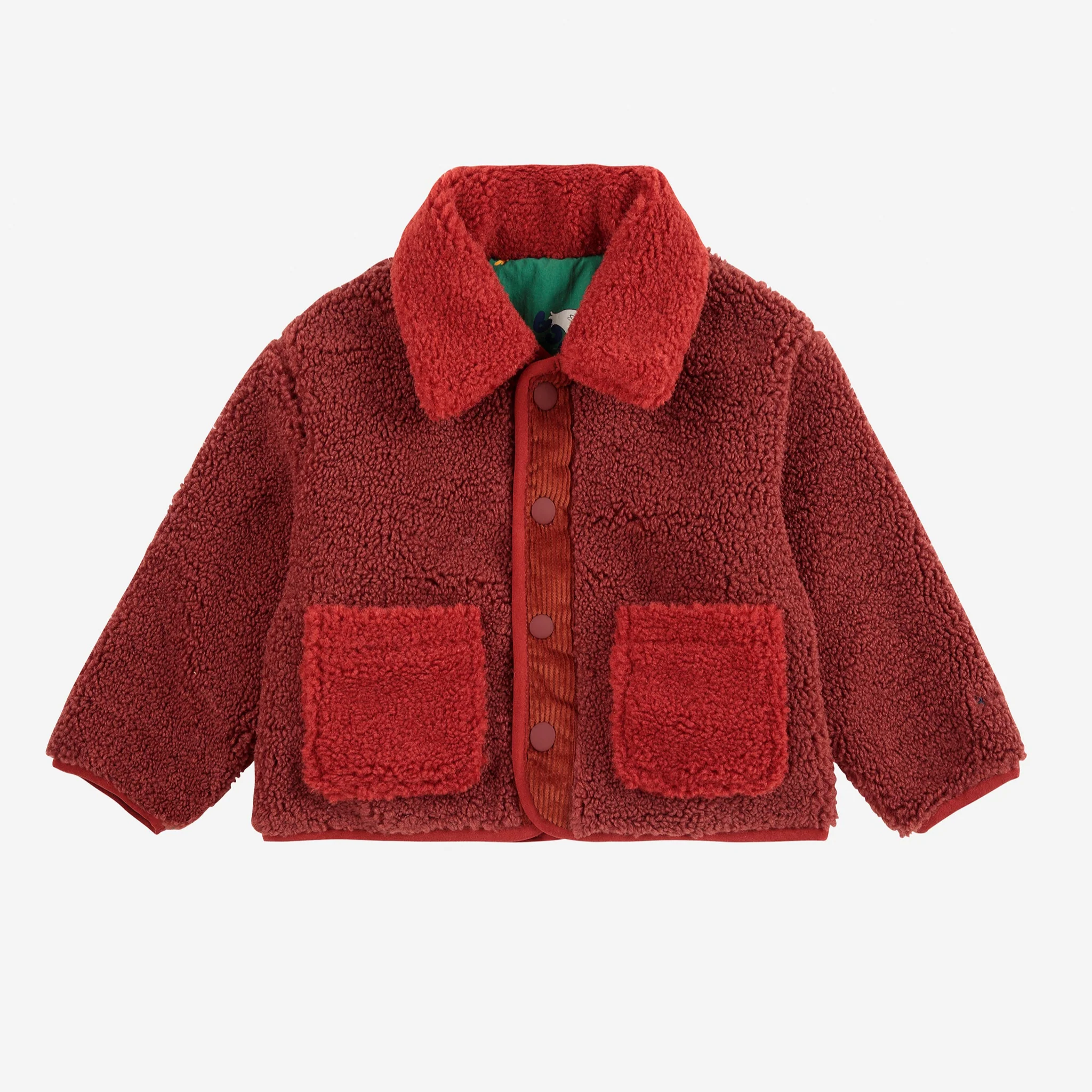 La Oca All Over Print Reversible Baby Sheepskin Jacket - Image 3