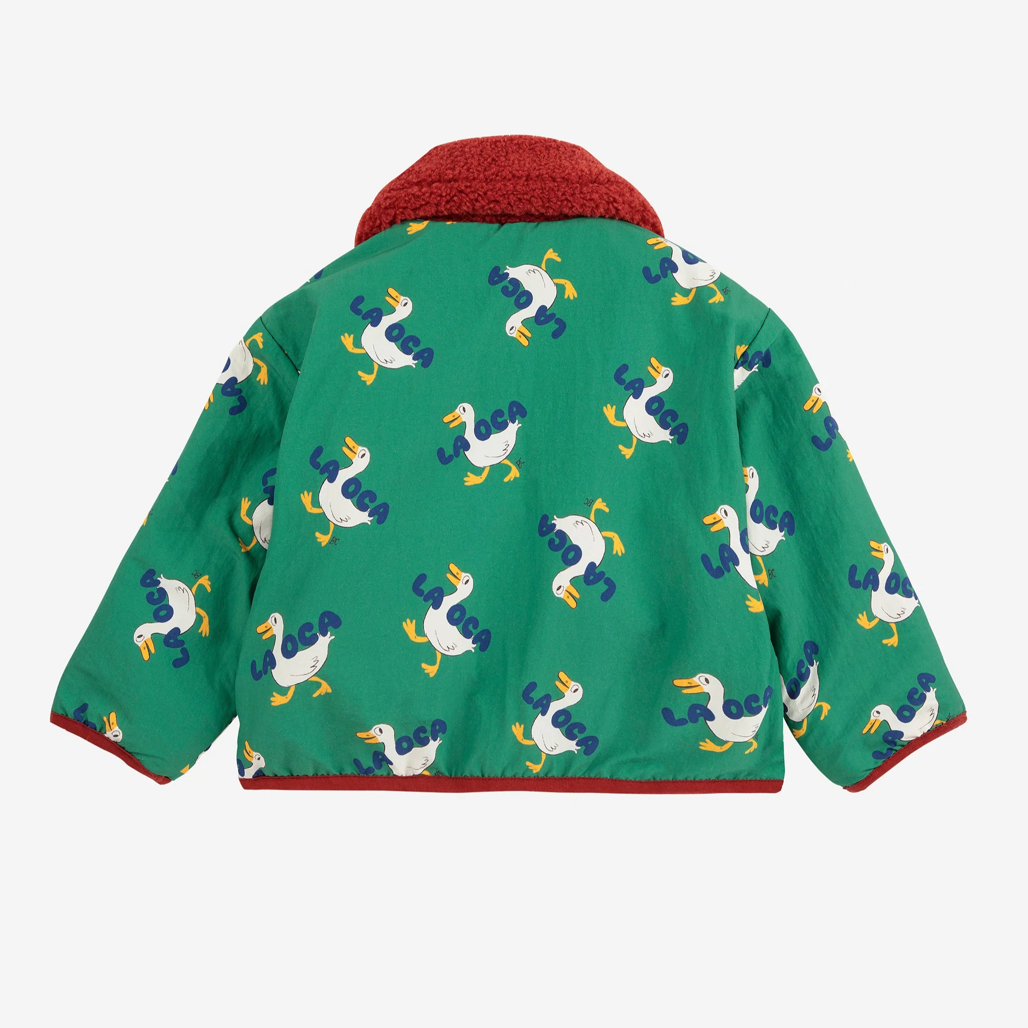 La Oca All Over Print Reversible Baby Sheepskin Jacket - Image 5