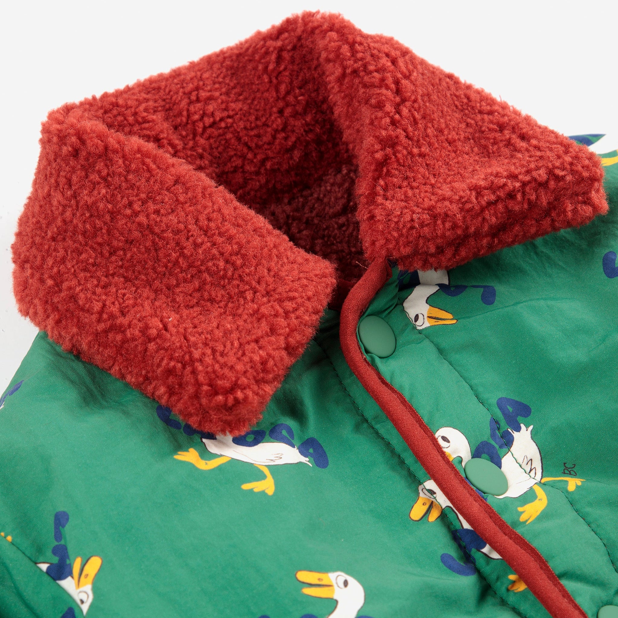 La Oca All Over Print Reversible Baby Sheepskin Jacket - Image 7