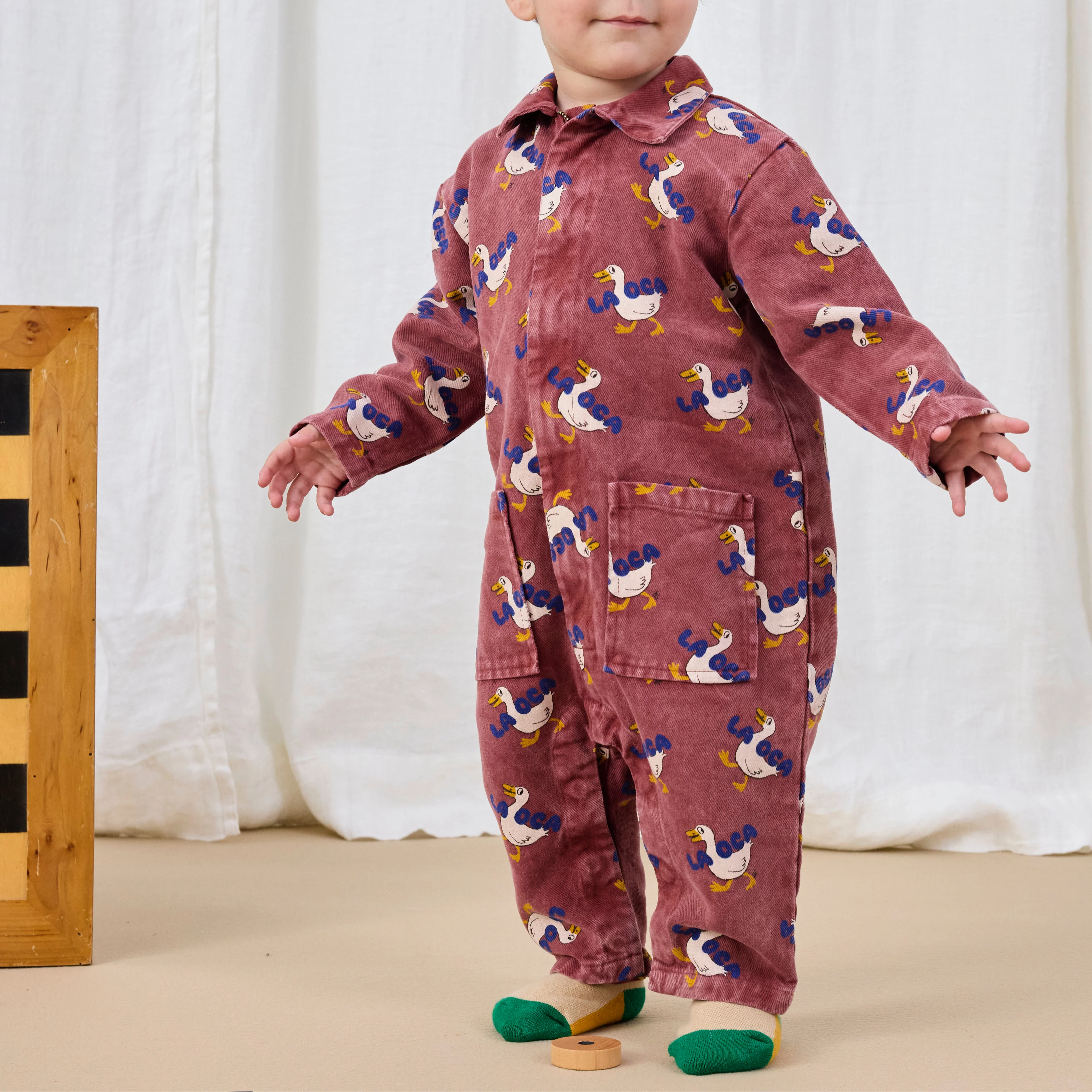 La Oca All Over Print Woven Overall - Image 5