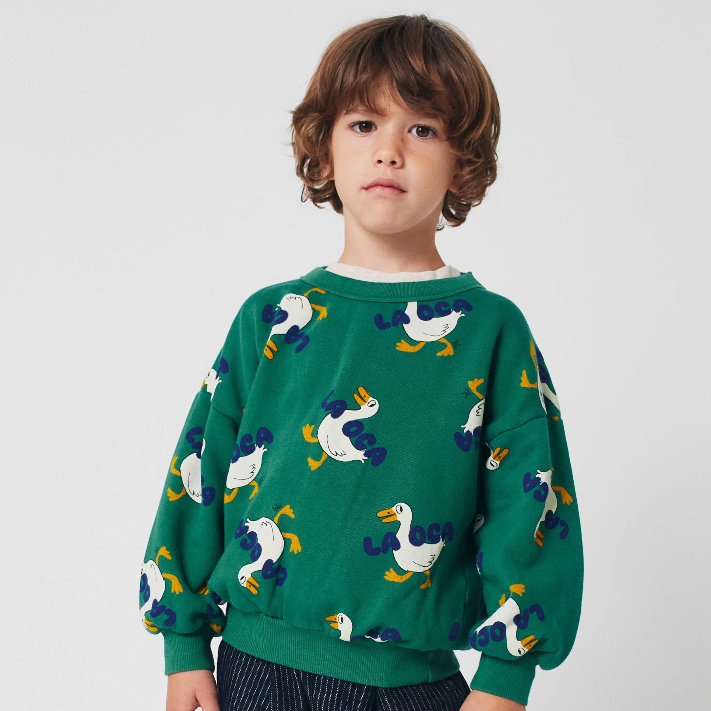 La Oca Goose Round Neck Cotton Sweatshirt - Image 2