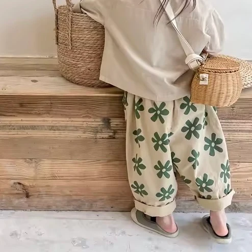 Lani Flower Wide Cut Trousers
