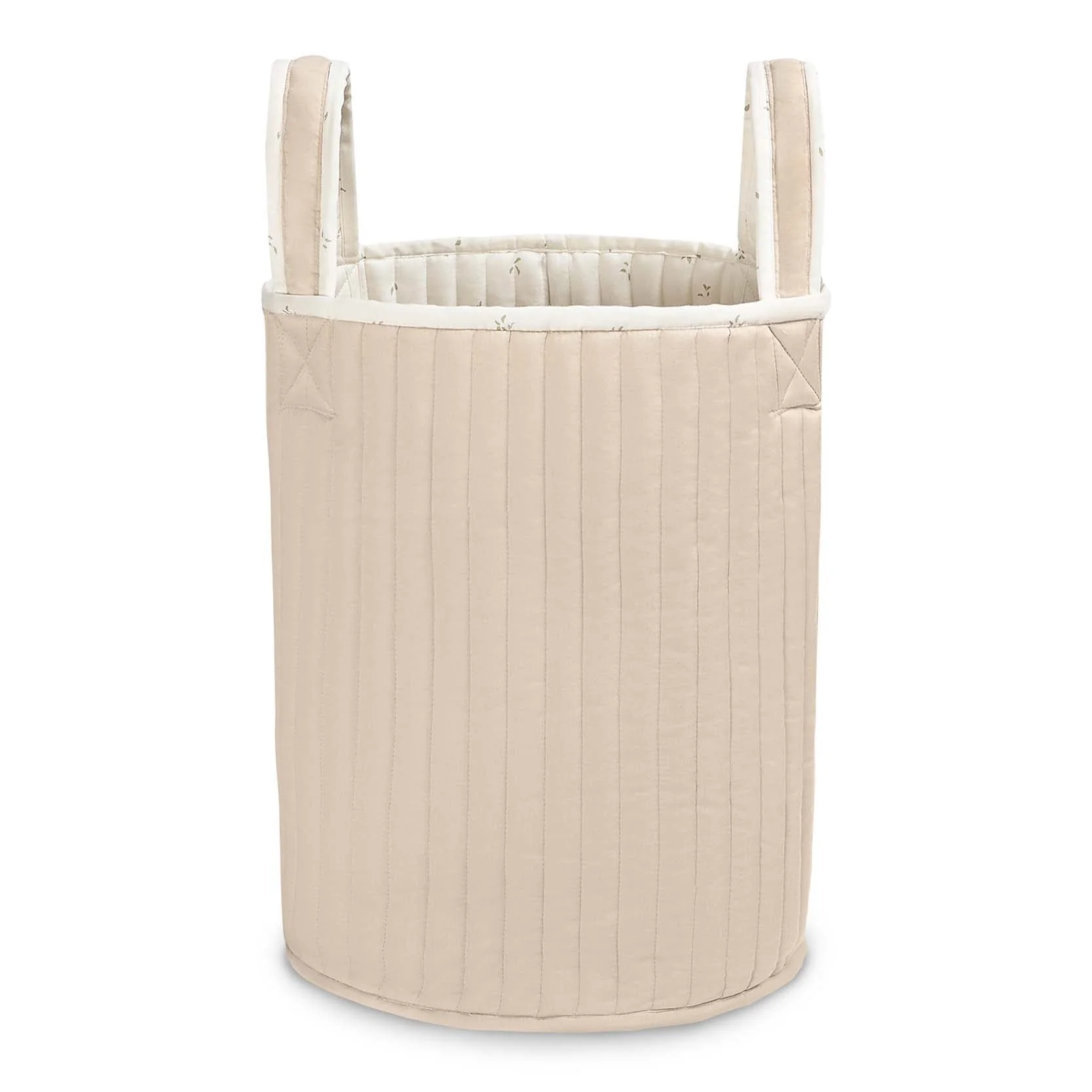Large Quilted Reversible Storage Basket (Nettle Scatter / Birch) - Image 7